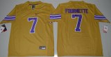 NCAA LSU Tigers Leonard Fournette 7 College Football Legend Jersey Gridiron Gold