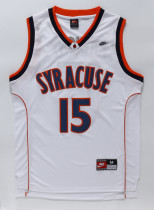NCAA Syracuse Orange #15 Camerlo Anthony White Jersey