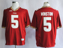 Florida State Seminoles (FSU) #Jameis Winston 5 Red Jersey