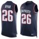 NFL New England Patriots #26 Ryan Blue Limited Tank Top Jersey