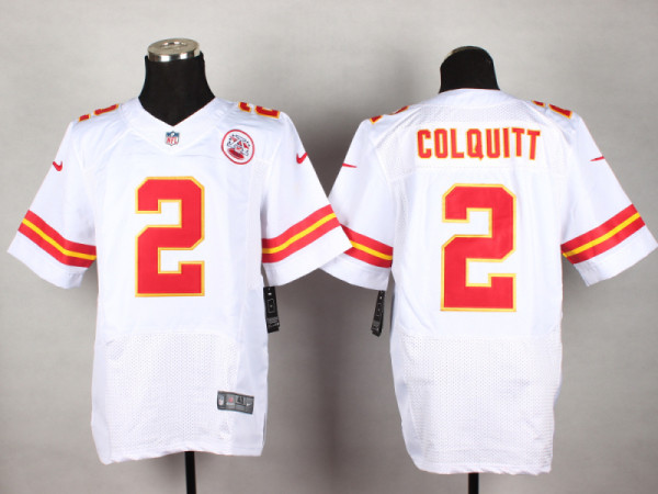 Nike Kansas City Chiefs #2 Colquitt White Elite Jersey