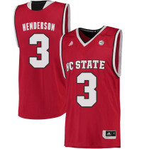 NCAA NC State Wolfpack #3 Henderson College Basketball Red Jersey