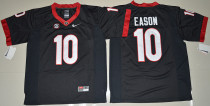 Georgia Bulldogs Jacob Eason 10 College Football Limited Jerseys Black