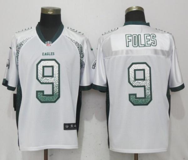 Nike Philadelphia Eagles #9 Foles Drift Fashion White Elite Jersey