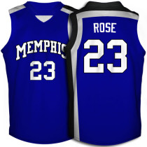 Derrick Rose #23 Memphis Tigers Blue jersey