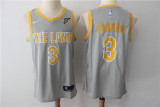 Nike NBA Cleveland Cavaliers #3 Thomas Grey New Jersey