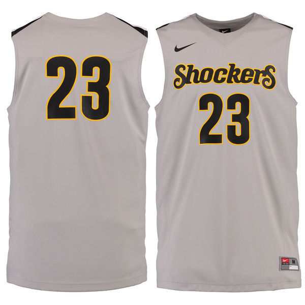 NCAA Wichita State Shockers #32 Basketball Jersey Whtie