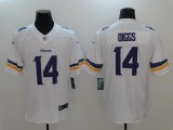 NFL Minnesota Vikings #14 Diggs White Vapor Limited Jersey