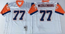 NFL Denver Broncos #77 Mecklenburg White Throwback Jersey