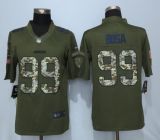 New Nike San Diego Chargers 99 Bosa Green Salute To Service Limited Jersey
