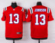 Nike New England Patriots #13 Johnson Elite Red Jersey