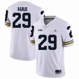 NCAA Michigan Wolverines #29 Haii White Football Jersey
