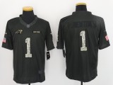 NFL Carolina Panthers #1 Newton Salute to Service Women Jersey