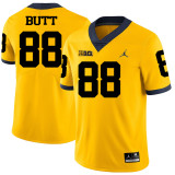 NCAA Basketball Michigan Wolverines #88 Butt College Yellow Jersey
