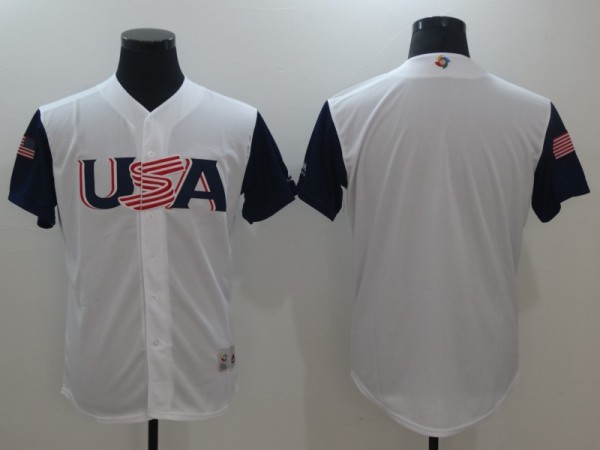 2017 World Baseball USA White Classic Jersey