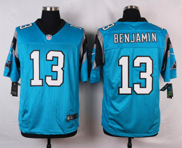 Nike Carolina Panthers #13 Benjamin Light Blue Elite Jersey