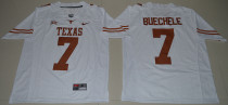 NCAA Texas Longhorns #7 Shane Buechele College Football Limited White Jersey