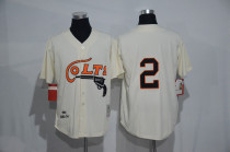 Houston Colts 45s Authentic 1964 Jersey #2 Nellie Fox Home MitchellANDNess CREAM