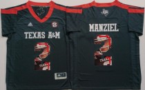 NCAA Texas A&M Aggies Black #2 Manziel Fashion Jersey
