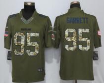 New Nike Cleveland Browns 95 Garrett Green Salute To Service Limited Jersey