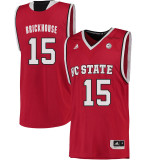 NCAA NC State Wolfpack #15 Brickhouse College Basketball Red Jersey
