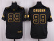 Mens Cleveland Browns #99 Kruger Pro Line Black Gold Collection Jersey