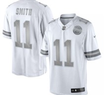 NFL Kansas City Chiefs #1 Smith Platinum Jersey