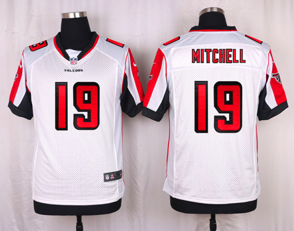 Nike Atlanta Falcons #19 Mitchell White Elite Jersey