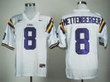 Nike LSU Tigers Zach Mettenberger 8 White College Football Jersey