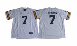 NCAA Michigan Wolverines #7 Hudson College White Jersey