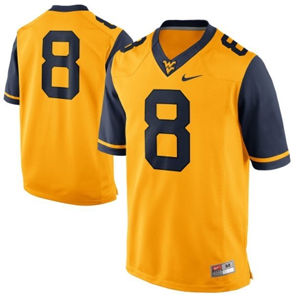 West Virginia Mountaineer Karl Joseph 8 Gold Jersey