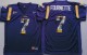 2016 LSU Tigers Purple #7 Fournette Fashion Jersey