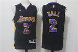 NBA Los Angeles Lakers #2 Ball Black Jersey