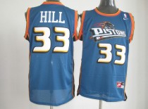 NBA Throwback Swingman #33 blue Grant Hill Detroit Pistons jersey