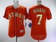 MLB Houston Astros #7 Biggio Orange Champion Elite Jersey