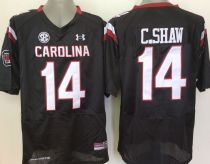 NCAA South Carolina Gamecock #14 C.Shaw Black 2015 Jersey
