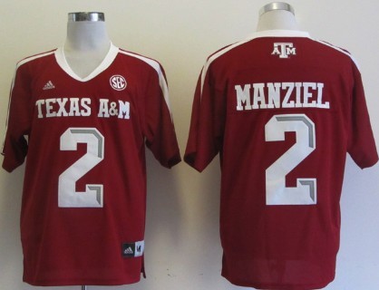 Addidas Texas A&M Aggies 2 Johnny Manziel Football Authentic NCAA Jersey