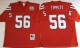 NFL New England patriots #56 Tippett Red Throwack Jersey