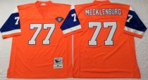 NFL Denver Broncos #77 Mecklenburg Orange Throwback Jersey