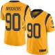 NFL Los Angeles Rams #90 Brockers Yellow Vapor Limited Jersey
