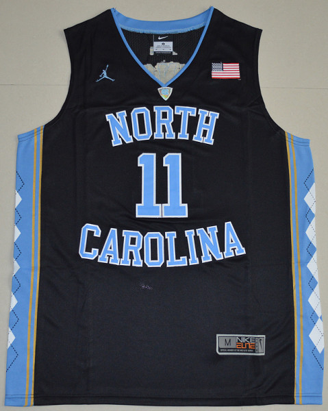 2016 North Carolina Tar Heels Brice Johnson 11 College Basketball Jersey - Black