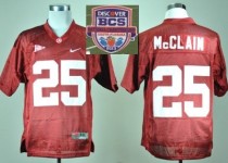 2013 BCS National Championship Alabama Crimson 25 McClain Red Football Jersey