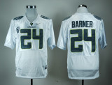 Kenjon Barner Jersey Oregon Ducks #24 White Pro Combat Nike NCAA Football Jersey