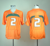 Nike Miami Hurricanes 2 Orange College Football Jersey