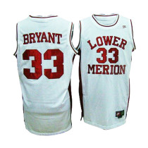 Lower Merion High School #33 Kobe Bryant 1996 White Jersey