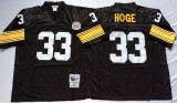 NFL Pittsburgh Steelers #33 Hoge Black Throwback Jersey