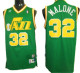Swingman NBA #32 GREEN Karl MALONE Utah Jazz jersey