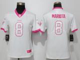 Women Nike Tennessee Titans #8 Mariota Pink Rush Fashion Jersey