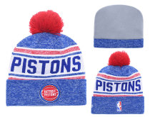 NBA Detroit Piston Blue Beanie--YD