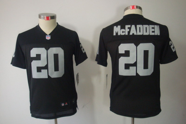 Black McFADDEN Jersey, Youth Nike 
Oakland Raiders #20 Limited Jersey